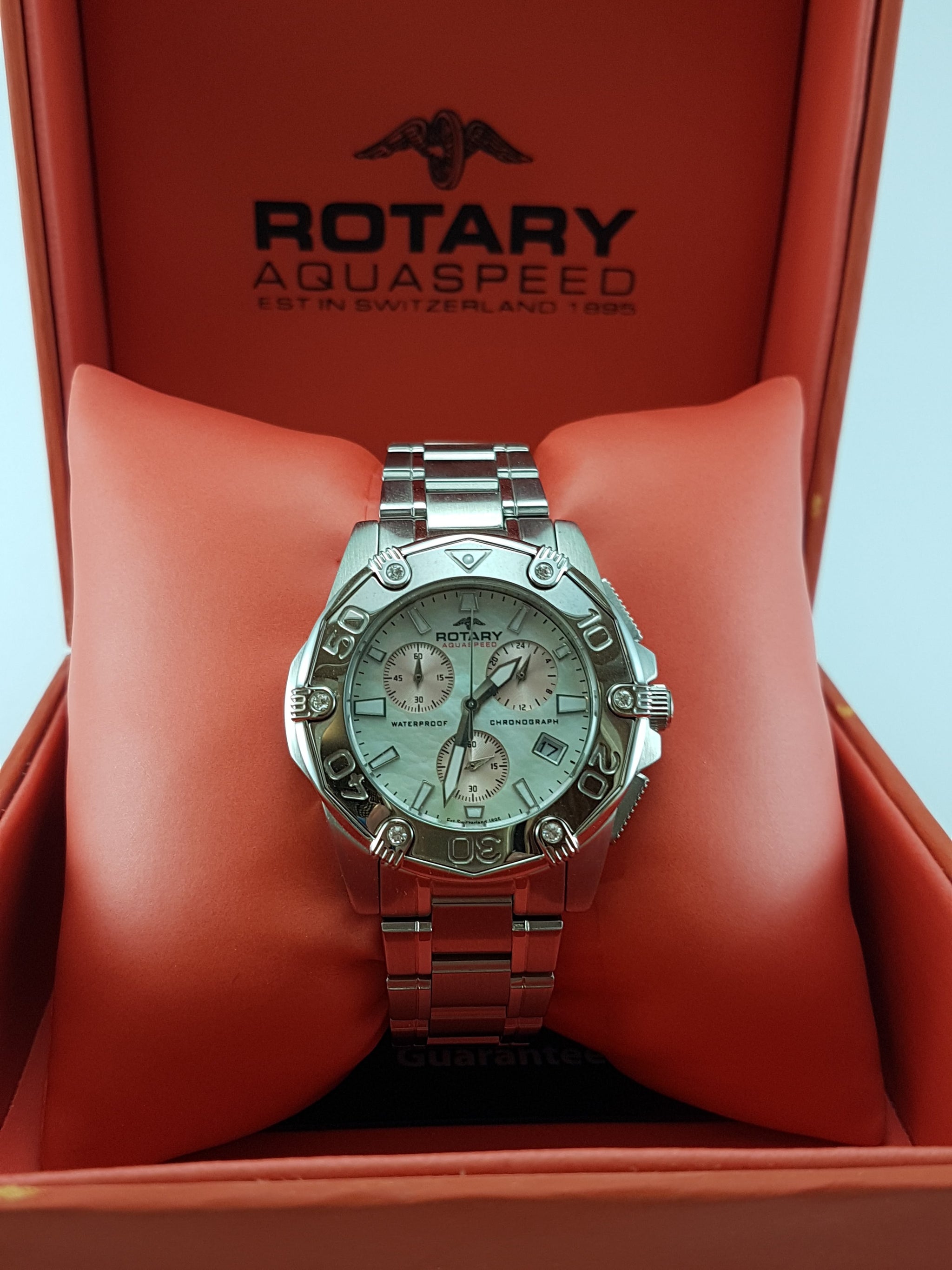 Rotary Aquaspeed Chronograph watch with date TimeFix Specialists in Watch Clock Repairs